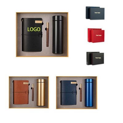 Business Fashion Notepad Thermos Bottle Gift Box