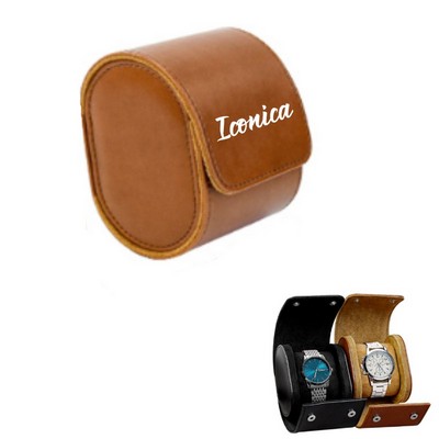 Elegant Leather Watch Case