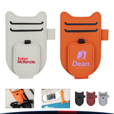 Tomi PU Leather Car Eyeglasses Clip