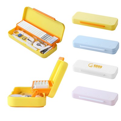 Multifunctional Double Layer Pencil Case