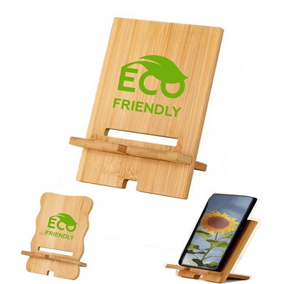 Bamboo Cell Phone Stand Holder