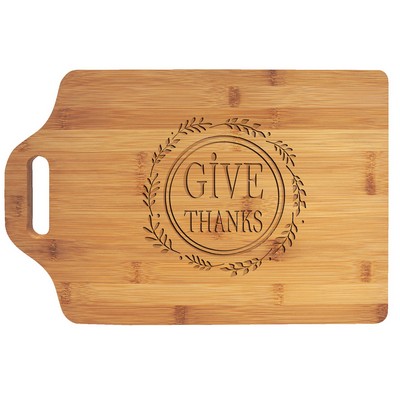 Bamboo Cutting Board with Handle (15" x 10 1/4")