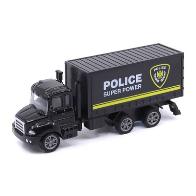 4.5" Police Truck with Trailer – Diecast Models