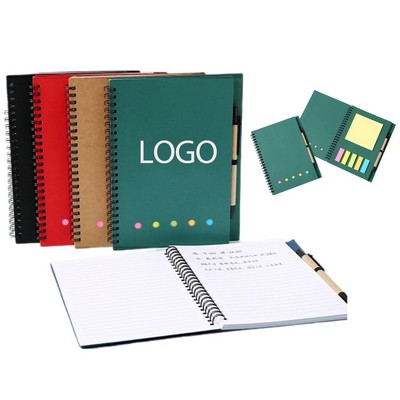 Spiral Notebook-Pocket Notepad with Pen