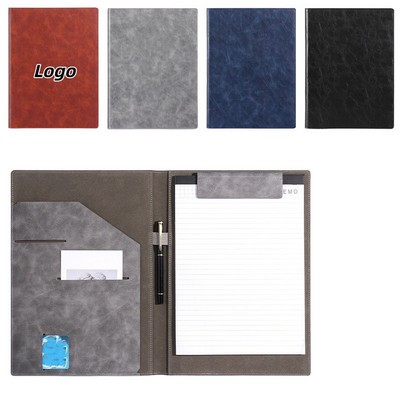Premium Leather Executive Portfolio for Meetings and Sales