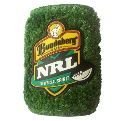 Artificial Grass Can Cooler with PVC Patch