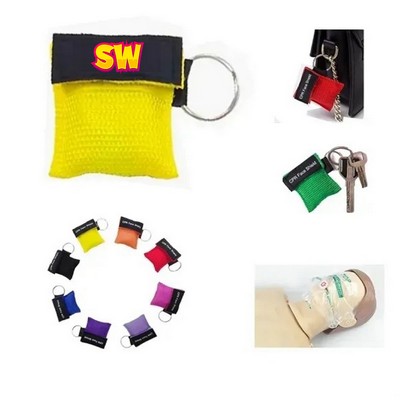 CPR Face Shield Mask Keychain