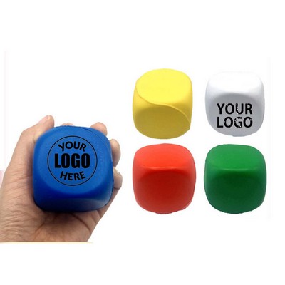 Stress Relief Cube Foam Dice