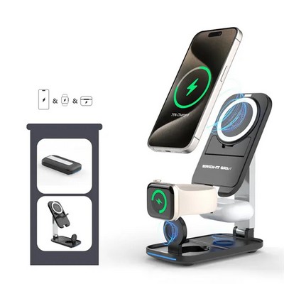 15W Tri-Fold Wireless Charger