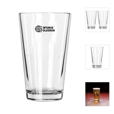 16oz Reusable Clear Pint Glasses Cup