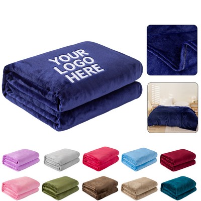 Solid Color Flannel Blanket