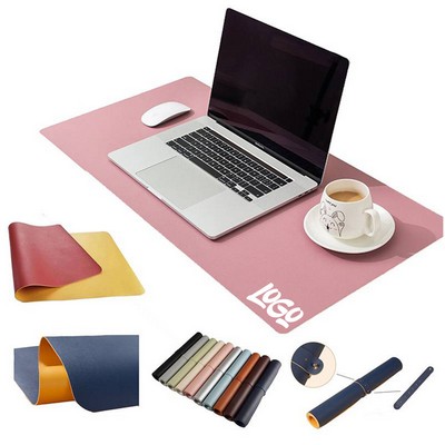 Dual-Sided Leather Mouse Pad