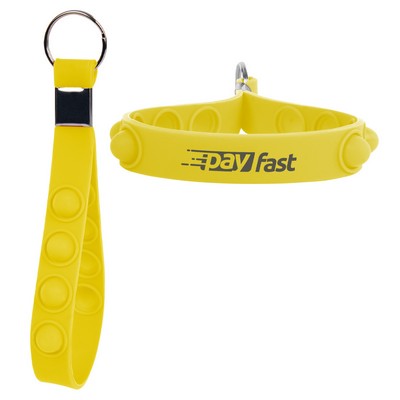 Silicone Push Pop Keychain