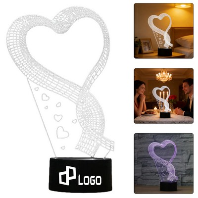 A Glow Of Love-Custom 3D Heart Light