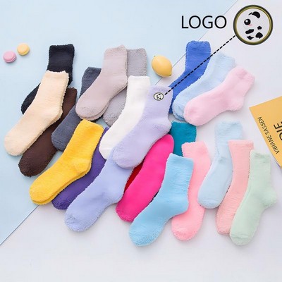 Fluffy Women Cozy Crew Socks