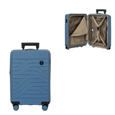Bric's® 21" BY Ulisse Blue/Gray Expandable Spinner Carry-On Suitcase