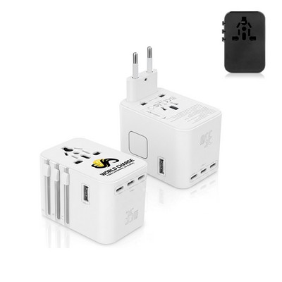 35W Global Travel Adapter with 5 USB Ports