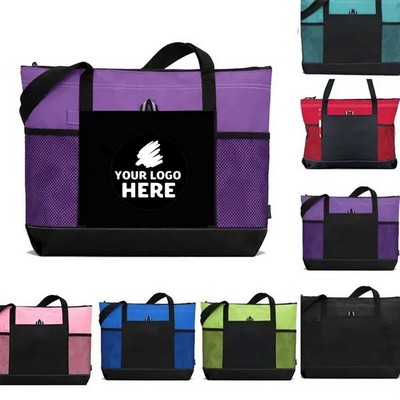 Oxford Zip Tote Bag