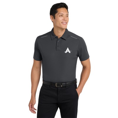 Port Authority® Pinpoint Mesh Embroidered Polo Shirt