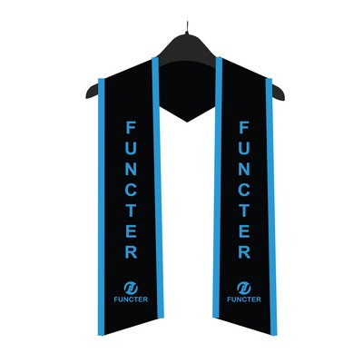 60" Graduation Stole W/A Border - Digital Printing
