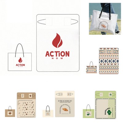 Foldable Picnic Blanket &Tote