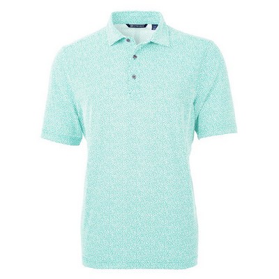 Cutter and Buck Virtue Eco Pique Botanical Print Recycled Polo