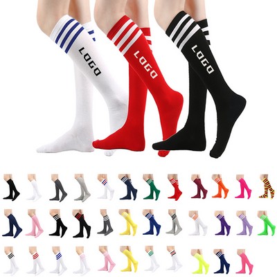 Custom Wear Resistant One Size Polyester Knee-High Socks