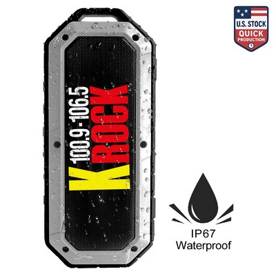 SonicWave IP67 Waterproof Bluetooth Speaker - Perfect For Outdoors