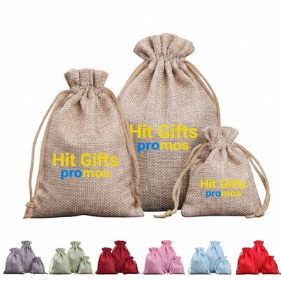 Composite Linen Drawstring Bag