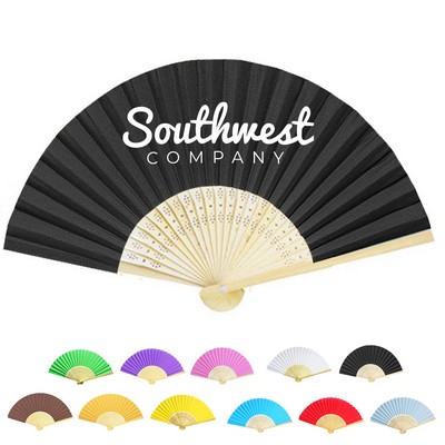 Bamboo Paper Foldable Hand Fan