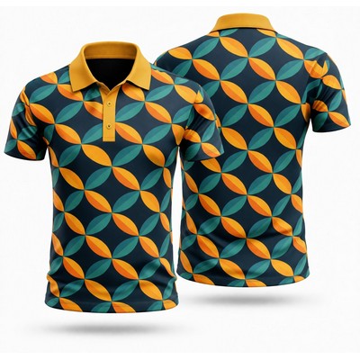 Unisex Sublimated RPET Pique Short Sleeve Polo 160GSM