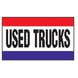 3 Stripe Used Trucks Nylon Message Flag (3'x5')