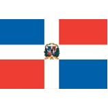4'x6' Dominican Republic U.N. Nylon Outdoor Flag - Style C
