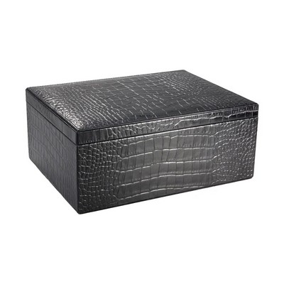 Embossed Croc Leather Large Box