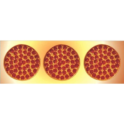 Pizza Panoramic Metal Photo Magnet