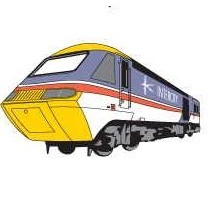 Modern Train Mighty Mini Magnet