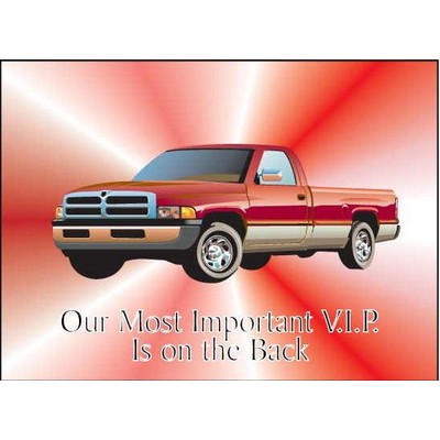 Red Pick Up Truck Rectangle Photo Hand Mirror (2½"x3½")