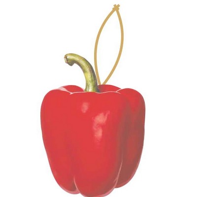 Bell Pepper Promotional Ornament w/ Black Back (10 Square Inch)