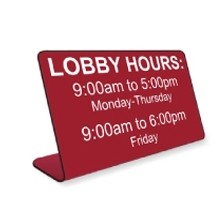 L Sign (Up to 12 Square Inch)