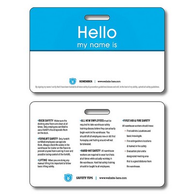 Plastic UV-Coated (1S) I.D./Wallet Card with Punch - 2.125x3.375 - 10 pt.