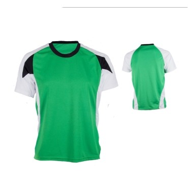 Youth Cool Mesh Soccer Jersey Shirt w/ Contrasting Body & Sleeve Panel