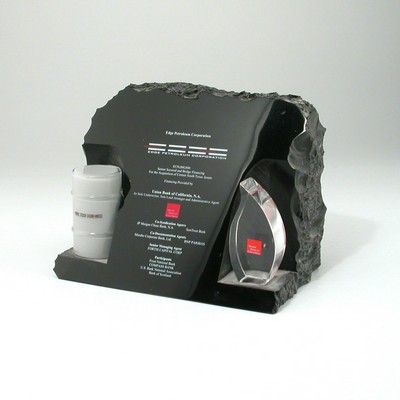 Coal Lucite® Embedment Award (5 1/2" x 4 1/4" x 3 3/4")