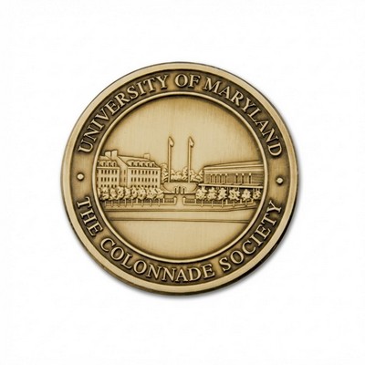 Die Struck Solid Brass Coin (2"x0.125") ONE SIDE ONLY