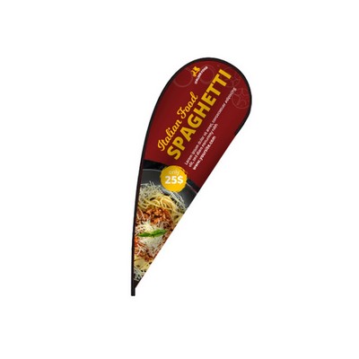 Flex Blade® Flag Only, Single-Sided Teardrop Banner Flag 12.5'H