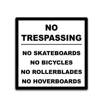 Metal 24X24 Two Sided Sign. Full Color
