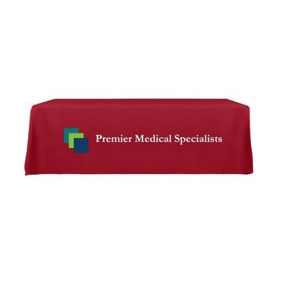 8' Open-back Fitted Rectangle Table Cloth