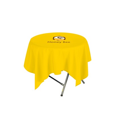Square Non-Fitted Stain-Resistant Table Cover - 7 Oz. Polyester w Dye Sublimation Print