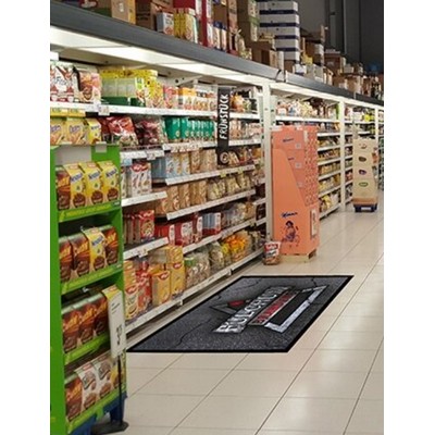 High Resolution P.O.P. Rubber Messenger Display Mat - 4' X 6'