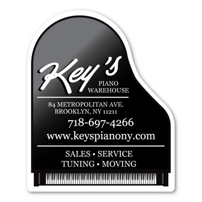 Piano Magnet - 3.25" x 4" - 30 mil - Outdoor Safe