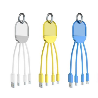 Portable 3" 1 USB Charging Cables/Charger Cord With LED Lighting